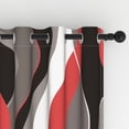 thumbnail image 6 of Lfeey Extra Long Blackout Curtains for Kitchen Windows 52x96 inch, Red, Room Darkening Panels 2 Pcs, 6 of 7