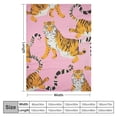 thumbnail image 4 of ARISTURING Tiger Blanket Cute Animal Super Soft Warm Bed Throw Blankets for Couch Bedroom Bedding Sofa Office Car Girls Boys Gifts, All Season Cozy Flannel Plush Blanket for Kids Adults,, 4 of 6