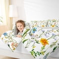 thumbnail image 3 of Erosebridal Spring Colorful Flower Bedding Comforter Set for Girls, Daisy Sunflower King Bedding Sets, Gray Reversible, 7 Pieces, 3 of 5