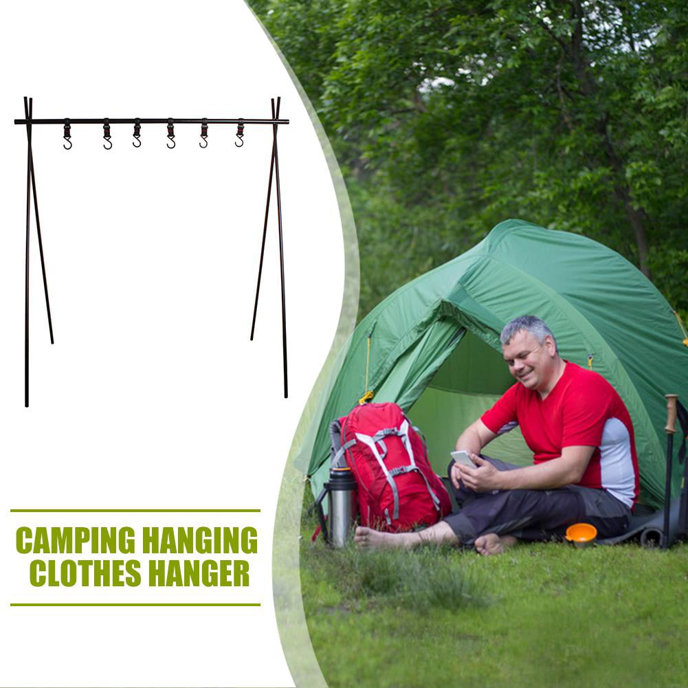 Aluminum Alloy Hanging Rack 8kg Outdoor Camping Triangular Clothes Rack SL# 