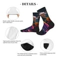 thumbnail image 4 of KLL Colorful Abstract Wave Motion Print Cool Socks Men's Women's Crew Socks Funny Crazy Novelty Stockings, 4 of 7