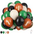 thumbnail image 1 of Globos de fútbol Biapian de 30 cm, verde oscuro, negro y beige, 9 unidades, 1 of 9