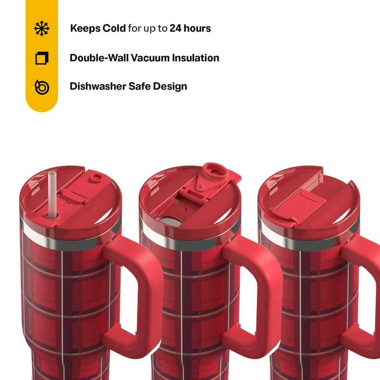 RTIC 30 oz Ceramic Lined Road Trip Tumbler, Leak-Resistant Straw