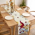 thumbnail image 3 of Gnomes Table Runner - 48 Inch Long, Kitchen Dining Table Runner Dresser Scarves, White Yellow Daisy Floral Country Garden Floral Farmhouse Decor for Coffee Tables Wedding Party Banquet, 3 of 8