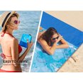 thumbnail image 4 of HIHOHO Beach Blankets Sandproof Beach Mat 79" x 83" for 1-3 Adults Outdoor Picnic Mat with Pocket for Travel Camping Hiking, 4 of 7