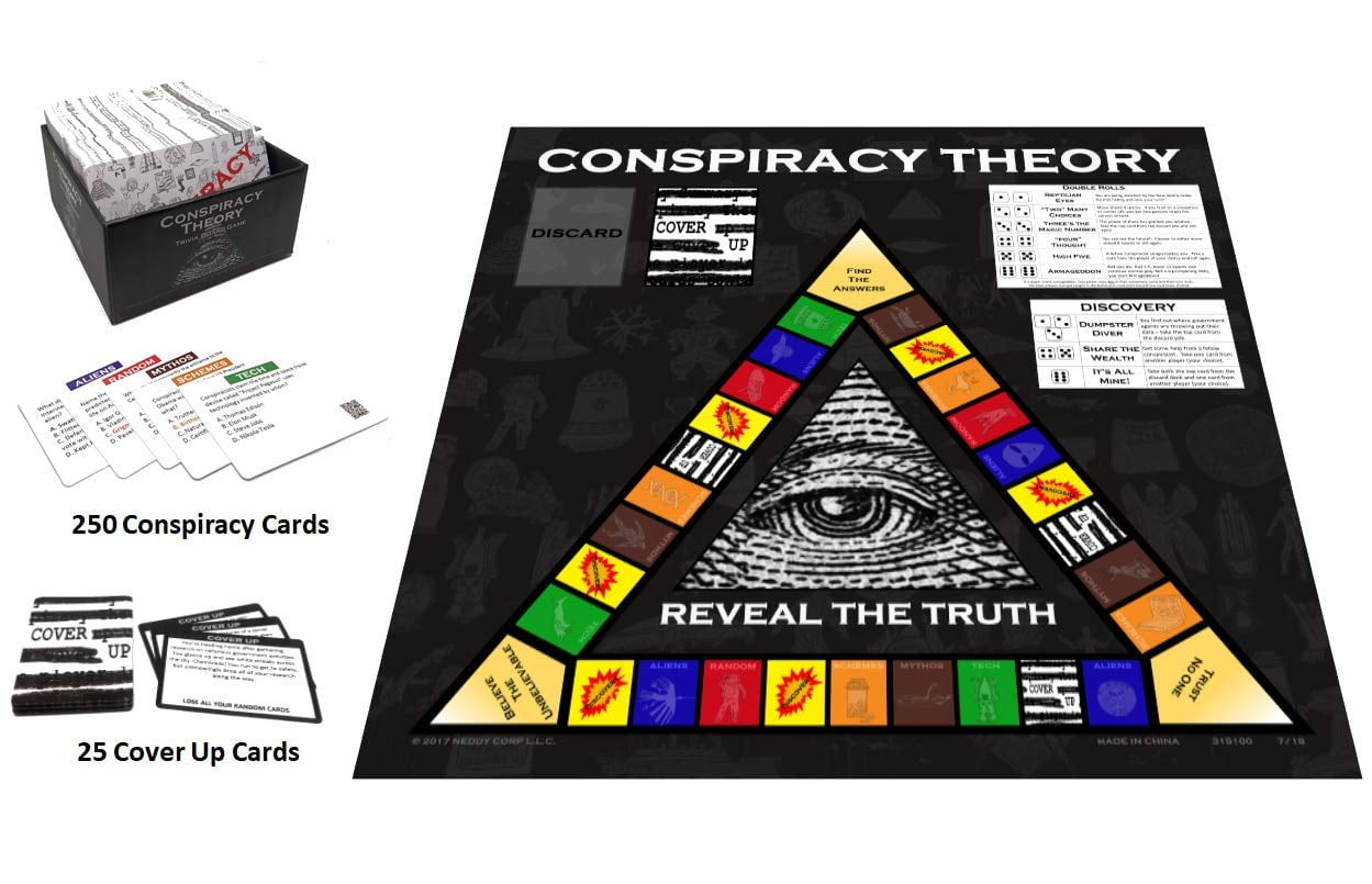 Neddy Games Conspiracy Theory Trivia Board Game - 3rd Edition