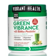 Vibrant Health, Green Vibrance, Vegan Superfood Powder, 15 Servings