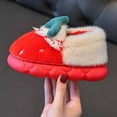 thumbnail image 6 of Unisex Winter Cozy Slippers For Girls Cartoon Fruit Design Slip Resistant Warm Indoor Bedroom Shoes Comfort For Children At Home Soft Fabric Red, 6 of 7