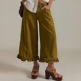 thumbnail image 2 of JJHGVB Wide Leg Jeans Wide Leg Jeans for Women Denim Trousers Pants with Pockets Straight Denim Jeans High Waisted Denim Pants Loose Fit Long Casual Pants palazzo pants Vintage Jeans Army Green M, 2 of 5