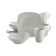 thumbnail image 1 of Gibson Home Amelia Court Juego De Vajilla De Porcelana Resistente A Los Arañazos Y A Los Arañazos, Servicio Para 4 (12 Piezas), Color Blanco (Cuadrado Suave), 1 of 5
