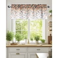 thumbnail image 2 of Valances for Windows Valance Rod Pocket Light Filtering Short Window Treatments Curtains for Kitchen Bathroom Living Room Bedroom, 1 Panel, 42 x 18 Inch, 2 of 7