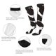 thumbnail image 3 of Fotbe Cow Skin 2 Calcetas Divertidas Estampadas para Hombre y Mujer, Calcetas de Algodón hasta la Rodilla para Caminar, Correr, Enfermería y Embarazo, 3 of 6