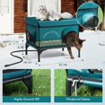 thumbnail image 2 of Casa para gatos exterior calefaccionada Yeatruojeet 55 x 42 x 46 cm azul, 2 of 7