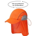 thumbnail image 4 of vlrwzc Outdoor Sun Hat for Men Women Summer Breathable Wide Brim Reflective Fishing Hat with Neck Flap High Visibility Legionnaires Cap, 4 of 7