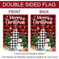 thumbnail image 3 of Christmas Garden Flag, Merry Christmas Flags 12.5x18 Double Sided, Christmas Tree Snowman with Buffalo Plaid Burlap Vertical Small Winter Yard Flag Holiday Decorations Signs for Home Outdoor Outside, 3 of 6