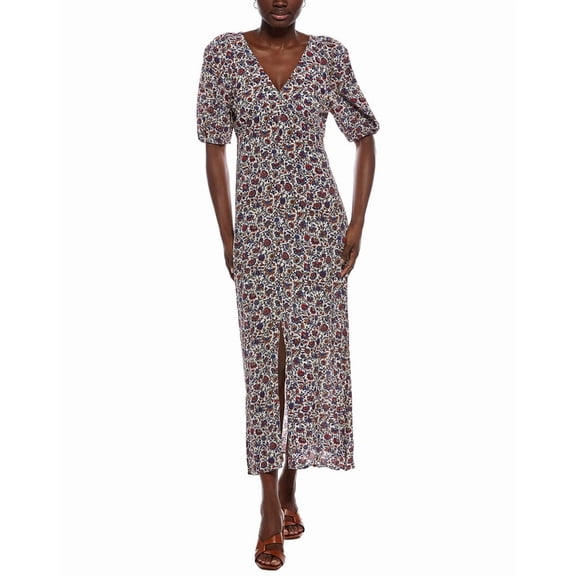 Madewell womens Mona Maxi Dress, 00, Red