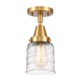 thumbnail image 5 of Innovations Lighting  Caden Bell - 1 Light 5" Flush Mount Antique Brass/Clear, 5 of 5