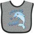 thumbnail image 3 of Inktastic Dolphin-itely the Cutest Boys or Girls Baby Bib, 3 of 4
