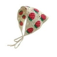 thumbnail image 4 of Accesorios para el cabello de pandana de crochet de crochet, decoración de peinado linda, corbata diadema anudado Fresas beige, 4 of 8