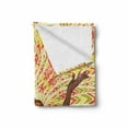 thumbnail image 2 of African Soft Flannel Fleece Throw Blanket, Dancing Woman Hand Drawing Geometric Ornament Colorful Print, Cozy Plush for Indoor and Outdoor Use, 50" x 60", Green Red Yellow, by Ambesonne, 2 of 6