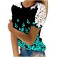 thumbnail image 2 of Fiudx Ofertas Del Día Blusa de Manga Corta con Cuello Redondo y Estampado para Mujer, 2 of 5