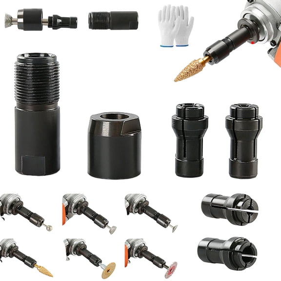Angle Grinder Conversion Accessories, Angle To Straight Grinder Adapter, Multifunction Accessories Kit Converter for Sanding Tasks Cutting Polishing(1Pc)