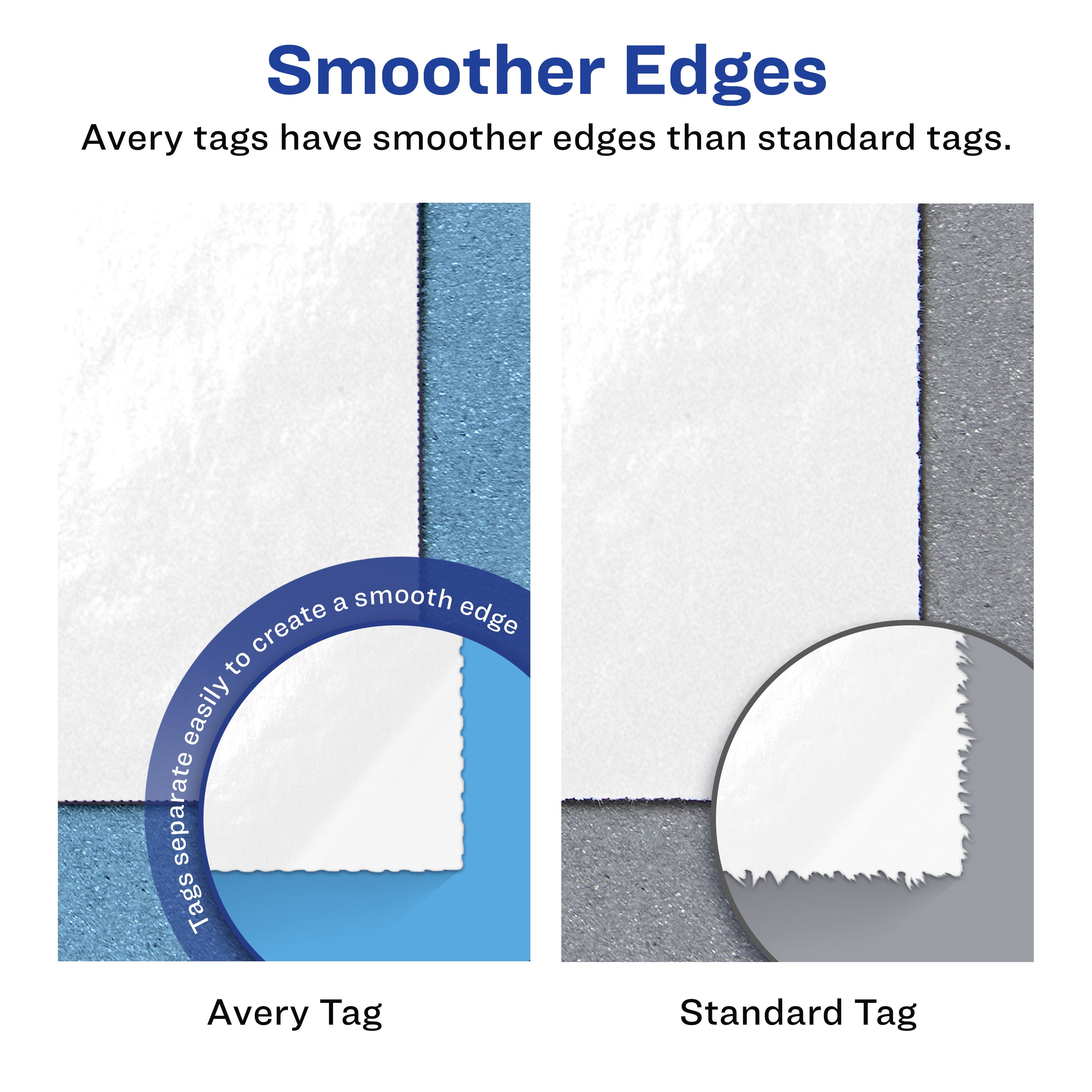 Avery 3" Diameter Round Tags, Glossy White, 150ct