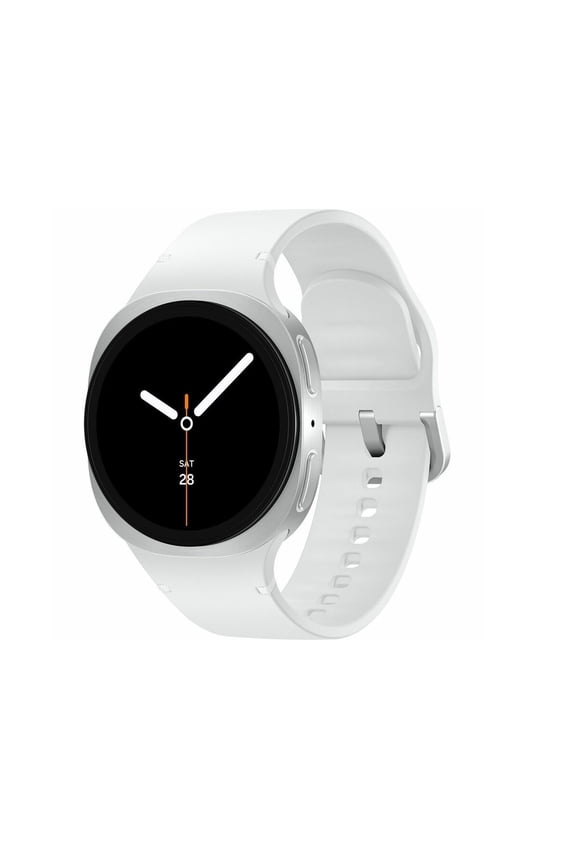 Restored Samsung Galaxy Watch8 40mm LTE Smart Watch, Silver, White Band (Refurbished)