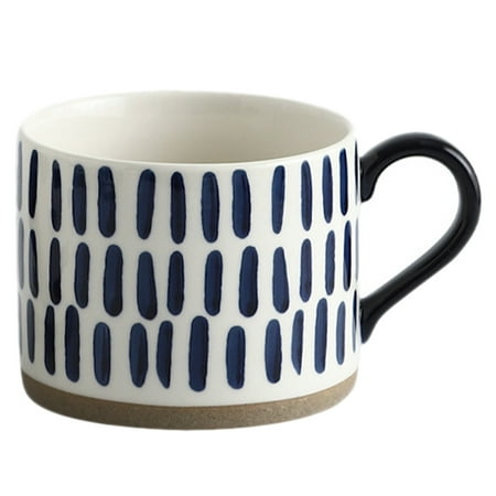 

1Pc 450ml Hand-painted Ceramic Mug Practical Water Cup Milk Cup Juice Coffee Cup