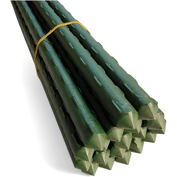 C-Bite 6 Feet (72 Inches) Garden Stakes for Plant Support - Plant Stake Sticks - 20 Pack