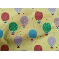 thumbnail image 5 of oneOone Cotton Poplin Medium Yellow Fabric Hot Air Balloon,Clouds & Rocket Transport Fabric For Sewing Printed Craft Fabric By The Yard 56 Inch Wide, 5 of 6