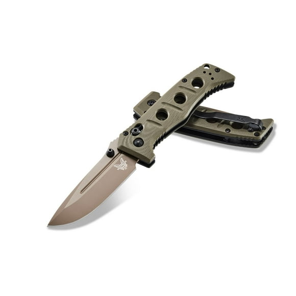 Benchmade Couteau de Serrure d'Axe Mini Adamas CPM-CruWear G-10 (3.25&quot; FE) 273FE-2