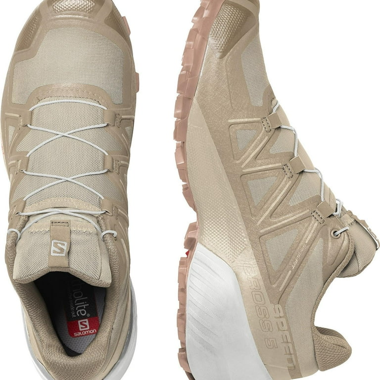 Salomon Speedcross 5 Women's Beige Trail Running Shoes (Regular