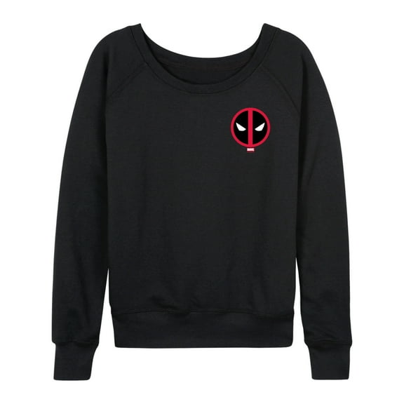 Marvel - Deadpool Logo - Women's French Terry Long Sleeve Pullover