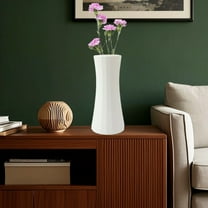 Fmbmuo Hourglass Plastic Vase - Slim Waist Flower Vase for Single Roses, Modern Home Decor