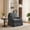 Chair-Gray, variant on UIXE Swivel Accent Chair, Chenille Upholstered Armchair with Skirted Base for Living Room, Modern Arm Chair Single Sofa Bedroom Reading Seat-Gray