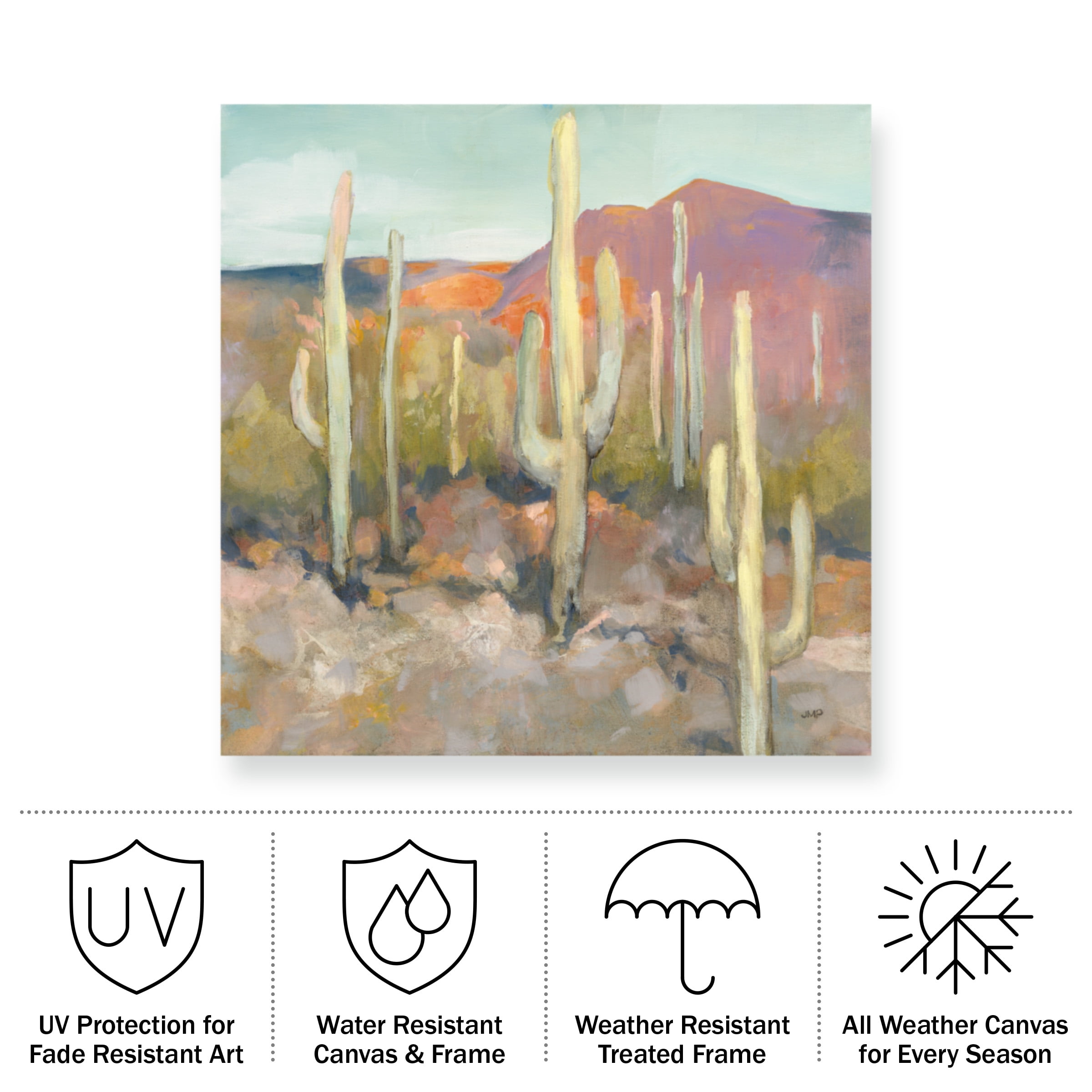 Julia Purinton 'High Desert I' Outdoor Canvas 18x22