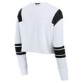 thumbnail image 3 of Women's Fanatics  White Jacksonville Jaguars Stretch Cropped Fashion Long Sleeve T-Shirt, 3 of 3