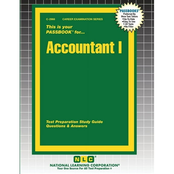 Career Examination Accountant I, Book 2966, (Paperback)