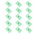 thumbnail image 1 of Qatar 32 Flag Small Handheld Patriotic Decorations for Cheering ABS Material 50 Pieces, 1 of 4