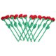 thumbnail image 4 of KAKOWELY 12 piezas de flores flexibles para el hogar, decoración de ramos de flores, adorno de rosas de peluche, diseño de escena, ramo, 4 of 5