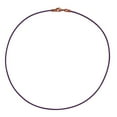 thumbnail image 2 of Antique Copper 1.8mm Fine Purple Leather Cord Necklace, 2 of 3