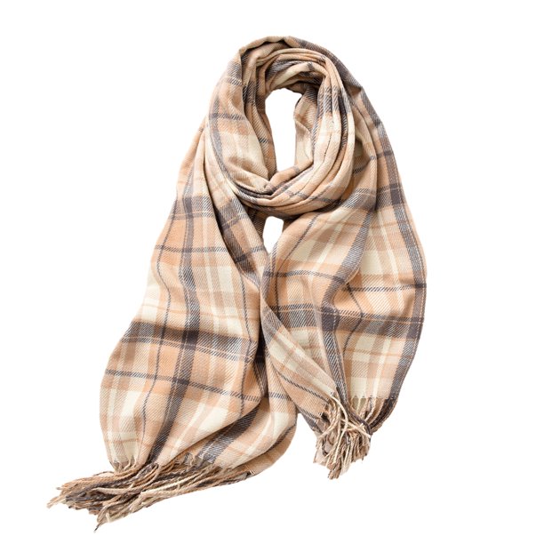 Bufandas cálidas de invierno para mujer, bufandas grandes con tacto de cachemira, ponchos de moda, chales largos, bufandas de rejilla, bufandas suaves y cálidas