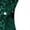 Green#02, variant on HongQid Women's Sparkly Sequin Tops Short Sleeve Glitter Dressy Blouses V Neck Club Ruffle Party Tops