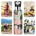 thumbnail image 7 of Yayeee 33oz Insulated Water Bottle Double Wall Stainless Steel with Flip Straw Lid, Pink Sleeping Cat, 7 of 7