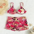 thumbnail image 5 of ASFGIMUJ Women Flat Feet Swimsuit Split Print Swimsuit, 5 of 5