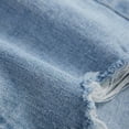 thumbnail image 6 of PBFRDSJ Women's Ripped Frayed Hem Jean Shorts Streetwear Casual Distressed Denim Shorts High Waisted Stretchy Jorts, 6 of 8