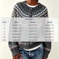 thumbnail image 3 of SeekIslan Women's Sweaters with Fair Isle Pattern Button Up Long Sleeve Knit Cardigan, 3 of 5