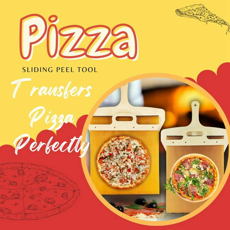 Sliding Pizza Peel, the Pizza Peel That Transfers Pizza Perfectly  Non-Stick, Pala Pizza Scorrevole,20x45cm 