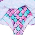 thumbnail image 6 of Girls Swimsuit One Piece UPF 50+ Mermaid Skirted Bathing Suit Beach Swim Dress 4-12 Years, 6 of 9